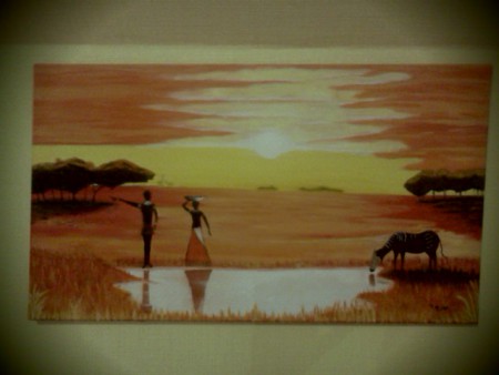 coucher de soleil afriquain!