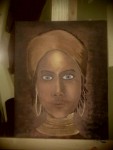 visage d une afriquaine